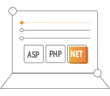 支持ASP、PHP、.Net等多種語(yǔ)言開發(fā)